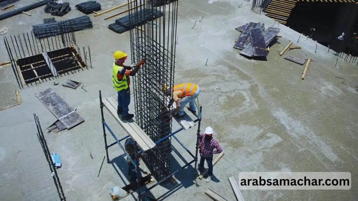 Construction worker at site in Dubai