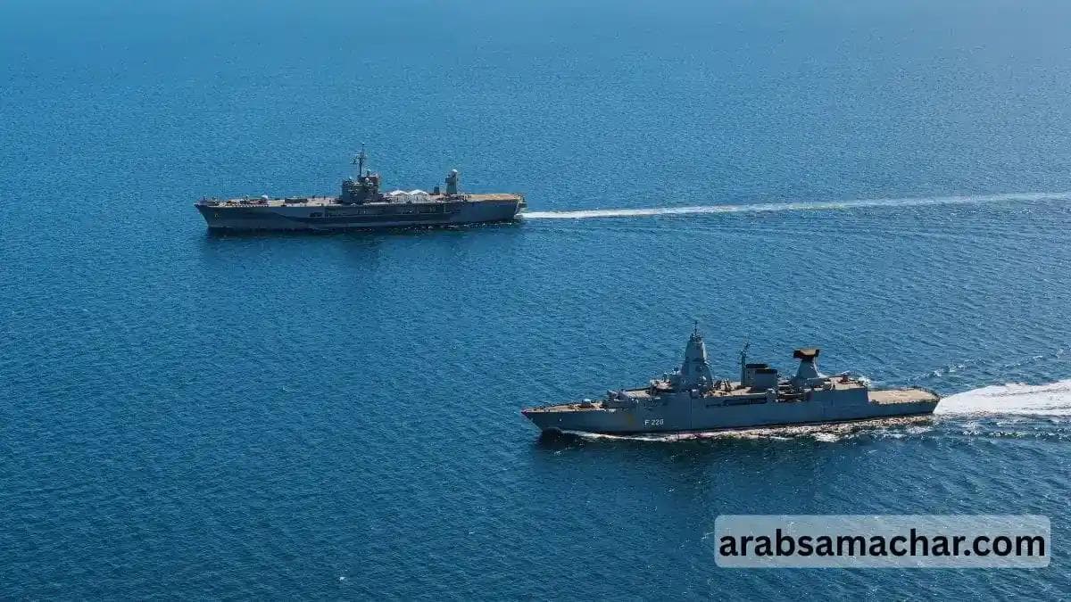 US Navy Ships on Water