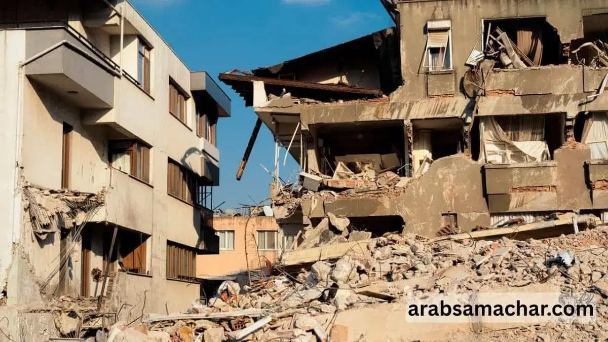damage building in earthquake
