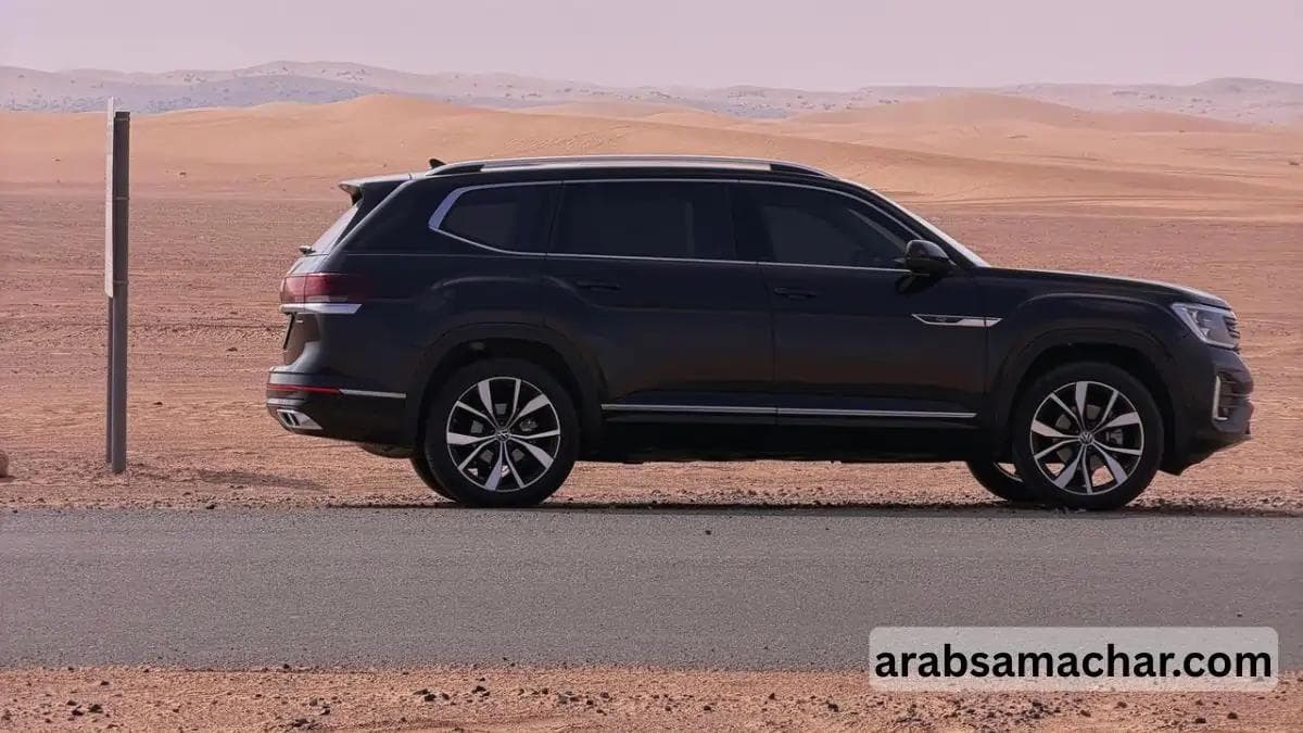 Black Car on Abu Dhabi Road