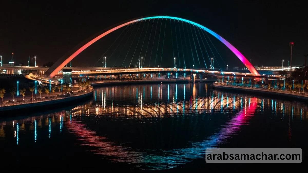 Dubai Bridge at Night