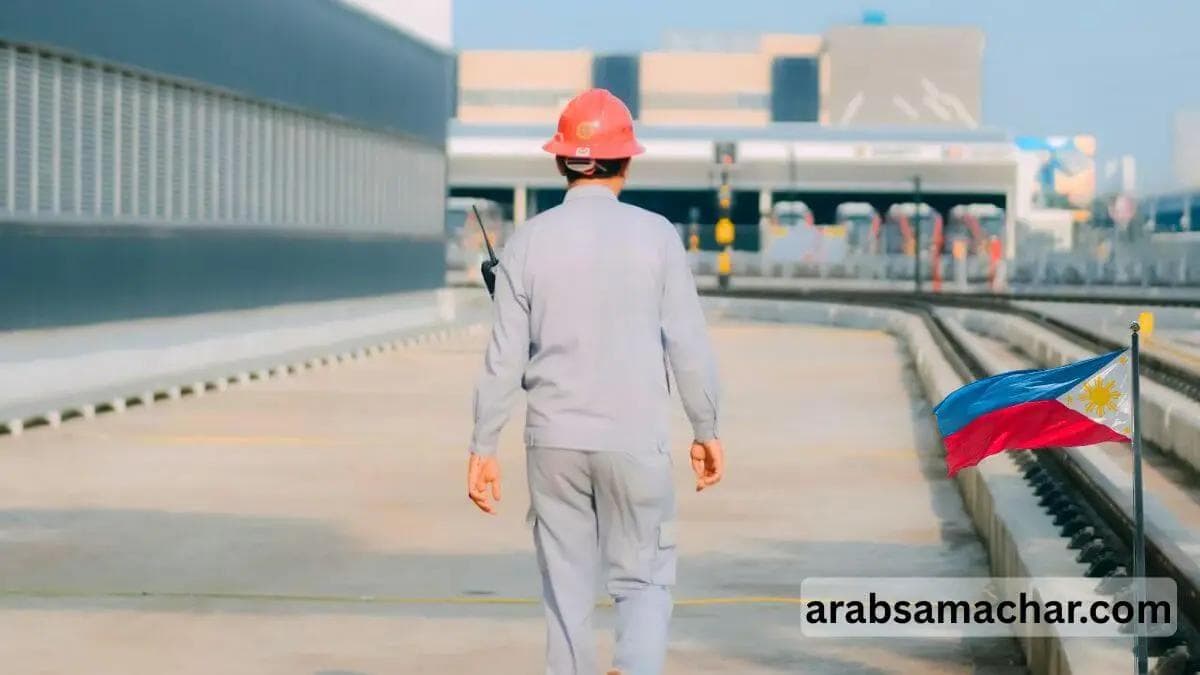 worker walking on work site