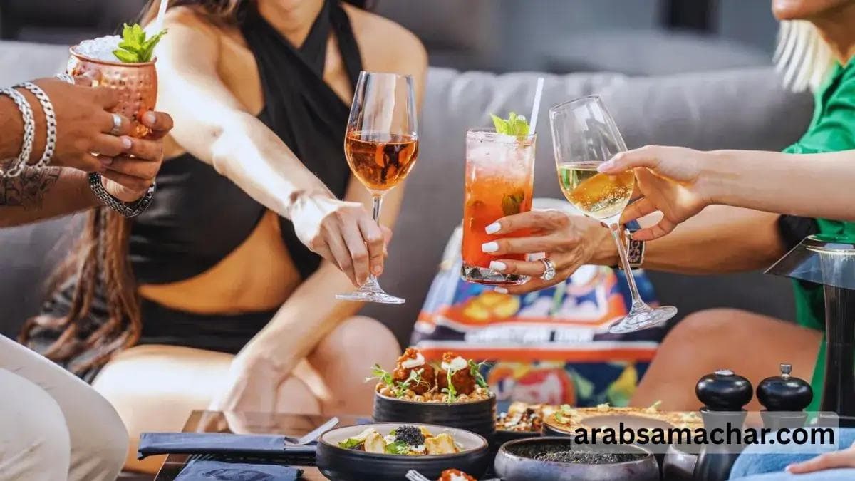 cocktail party with friends